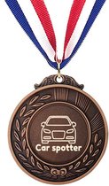 Akyol - car spotter medaille bronskleuring - Auto - auto fanaat - verjaardagscadeau - cadeau auto - auto spullen - gepersonaliseerd - gegraveerd