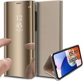 Hoesje geschikt voor Samsung Galaxy A14 - Book Case Spiegel Goud