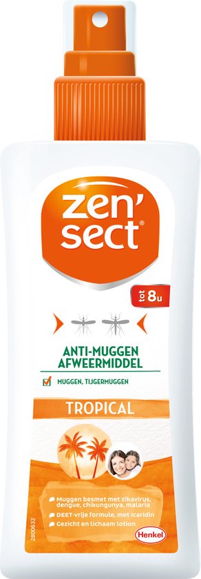ZENSECT Skin Protect Tropical – muggenspray zonder deet – 100ml