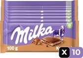 Milka Chocolate Bar Caramel - 100 g - 10 Pièces - Chocolat - Tablette - Pack économique