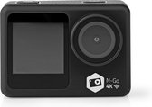 Nedis Action Cam - Dubbel scherm - 4K@30fps - 16 MPixel - Waterbestendig tot: 30.0 m - 90 min - Wi-Fi - App beschikbaar voor: Android / IOS - Mounts inbegrepen - Zwart