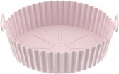 Airfryer Siliconen Bakje - Herbruikbaar - 20,5CM - Roze