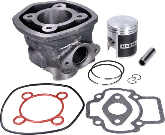 Naraku Zylinderkopf NK102.67 Für Piaggio LC 70ccm - Aluminium Zylinderkopf Mit Großer Brennkammer