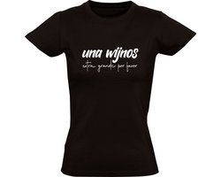 Una Wijnos extra grande por favor Dames T-shirt | wijn | wijnen | spanje | ibiza | mallorca | spaans | mexico | vakantie | Shirt