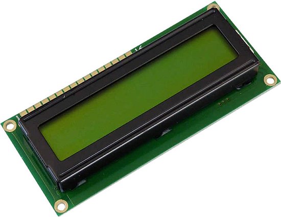 Display Elektronik LC-display Geel-groen (b x h x d) 80 x 36 x 6.6 mm DEM16101SYH-LY
