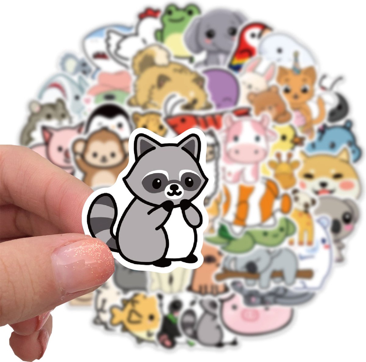 Schattige Dieren Stickers 50 Stuks - Animals Stickers — afbeelding 2