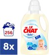 Le Chat Baby Vloeibaar Wasmiddel - 8 x 1.440 l (256 wasbeurten)