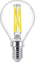 Philips MASTER LED E14 Kogel Filament Helder 2.5W 340lm - 922-927 Dim naar Warm | Beste Kleurweergave - Dimbaar - Vervangt 25W