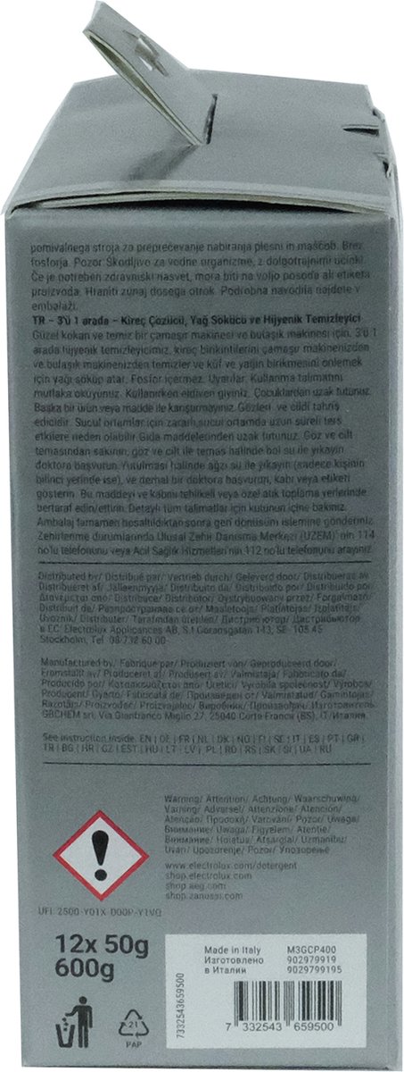 Clean & Care ontkalker en ontvetter 12x50g — afbeelding 2