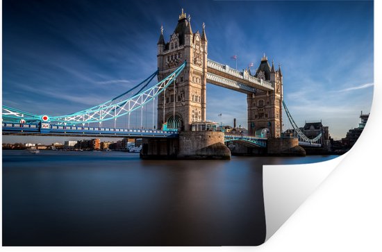 Muurstickers - Sticker Folie - Tower Bridge - Theems - Londen - 30x20 cm - Plakfolie - Muurstickers Kinderkamer - Zelfklevend Behang - Zelfklevend behangpapier - Stickerfolie