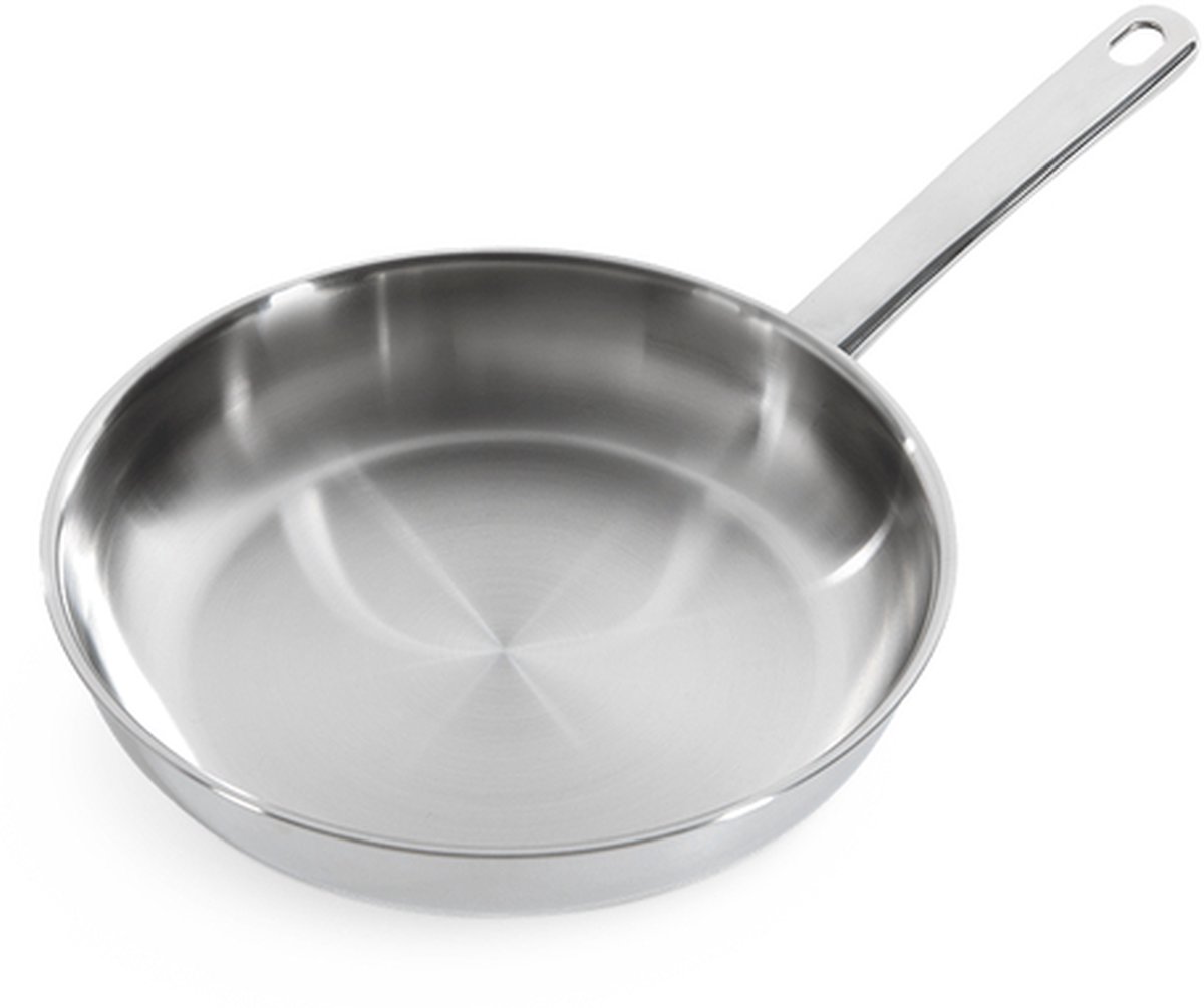 bk cookware Bright Roestvrij Staal Inductie Koekenpan 24 cm