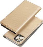 Case2go - Hoesje geschikt voor Motorola Moto G53 5G - Book Case - Goud