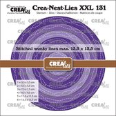Crealies Crea-Nest-Lies XXL Cirkels Met 2 Slingerende Stiklijnen