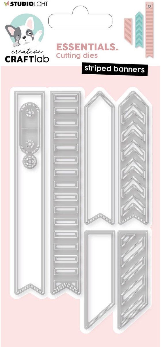 Creative Craftlab Essentials Cutting Die Striped Banners