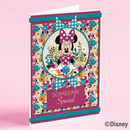 Kit de fabrication de cartes Minnie Mouse 20,3 x 20,3 cm (DYP0021)