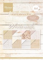 Marianne Design Eline's Paper Pad Whitewash A4