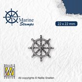 VCS002 Nellie Snellen Clear stamp maritiem - Marine boys - rudder - stempel stuurwiel - zee - boot en schip - stuur