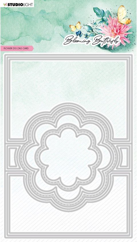 Studio Light Blooming Butterfly Snijmallen Flower Zigzag Card | bol