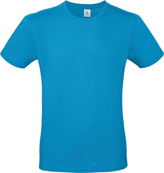 Classic E150 T-shirt B&C Collectie Atollblauw Maat L