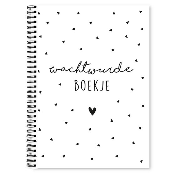 Fries Wachtwoordenboekje - A6 - Zwart/wit - Krúskes - cover