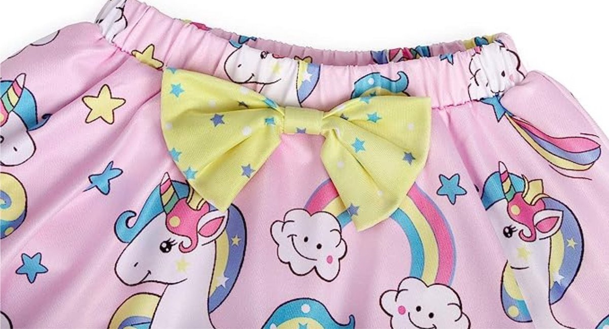 Joya Kids® Unicorn Bikini Roze Meisjes | Eenhoorn Bikini Set met Rokje | Unicorn Zwempak set | — afbeelding 8