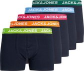 Jack & Jones Boxershorts Heren Trunks JACNORMAN CONTRAST Effen 5-Pack - Maat L