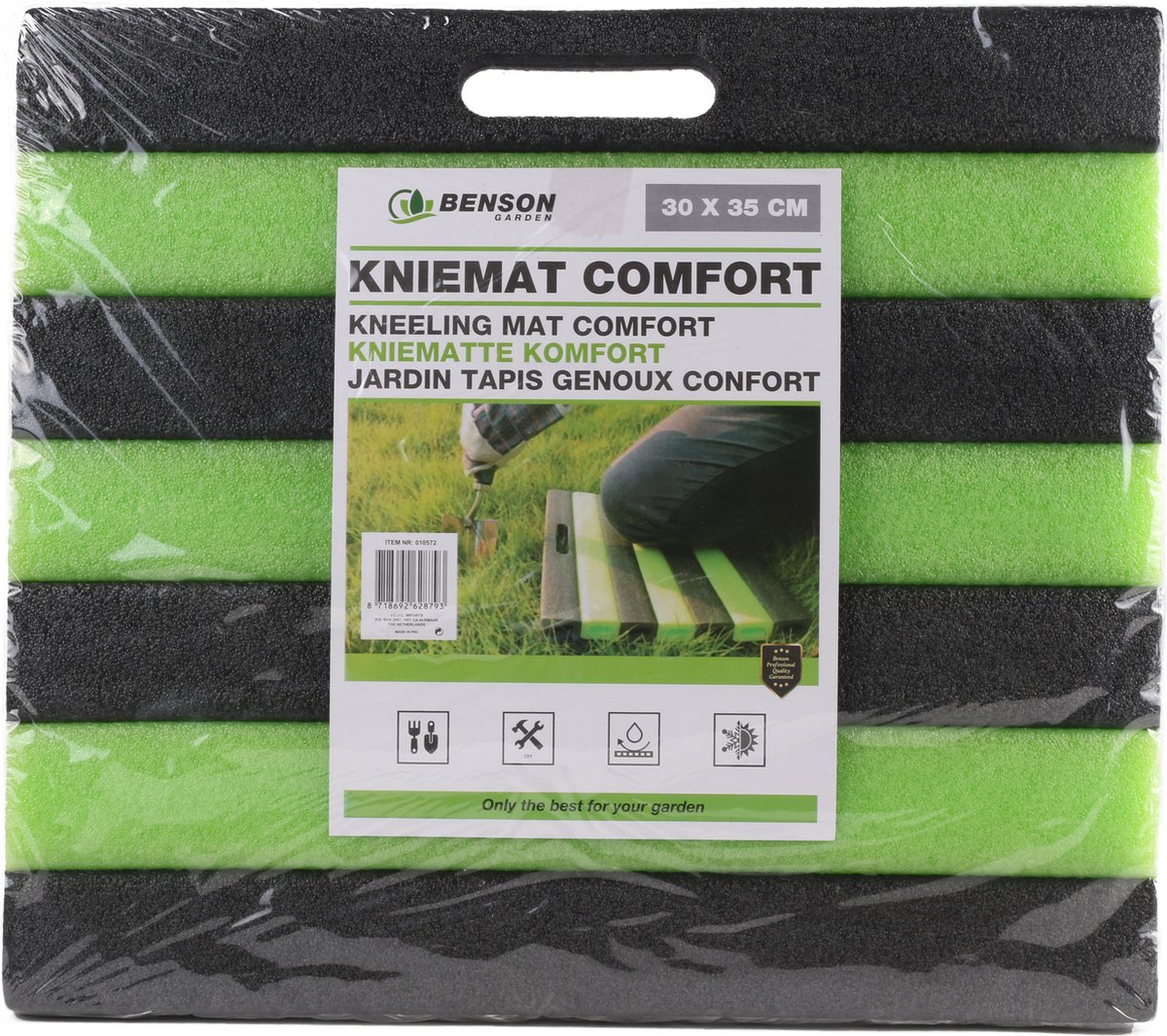 COM-FOUR® 2 x kniebeschermers voor de tuin, tuinkussen