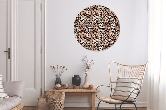 WallCircle - Cercle mural ⌀ 90 - Imprimé animalier - Tigre - Animaux - Tableaux ronds salon - Assiette murale ronde - Décoration murale cercle - Décoration chambre intérieur - Décoration murale cercle mural - Accessoires de maison