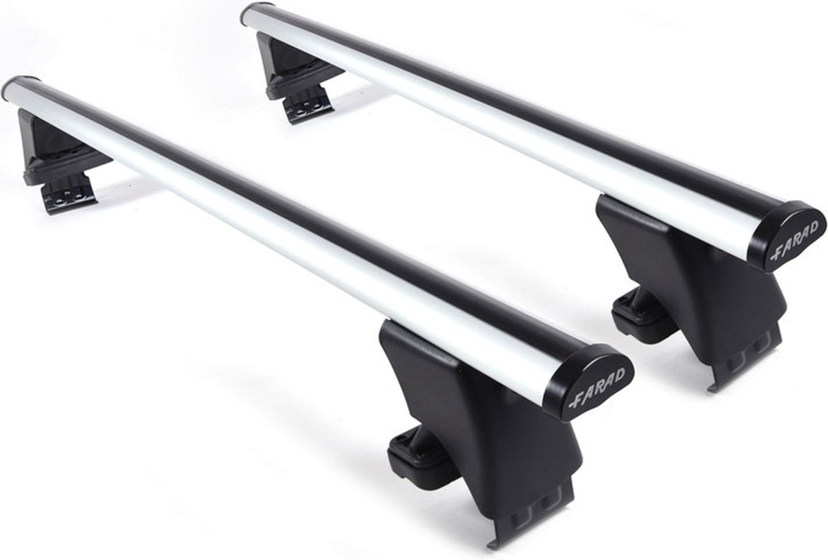 Dakdragers geschikt voor de Toyota Auris 2007 t/m 2012 glad dak - Aluminium – Hoog laadvermogen 100kg – Merk Farad