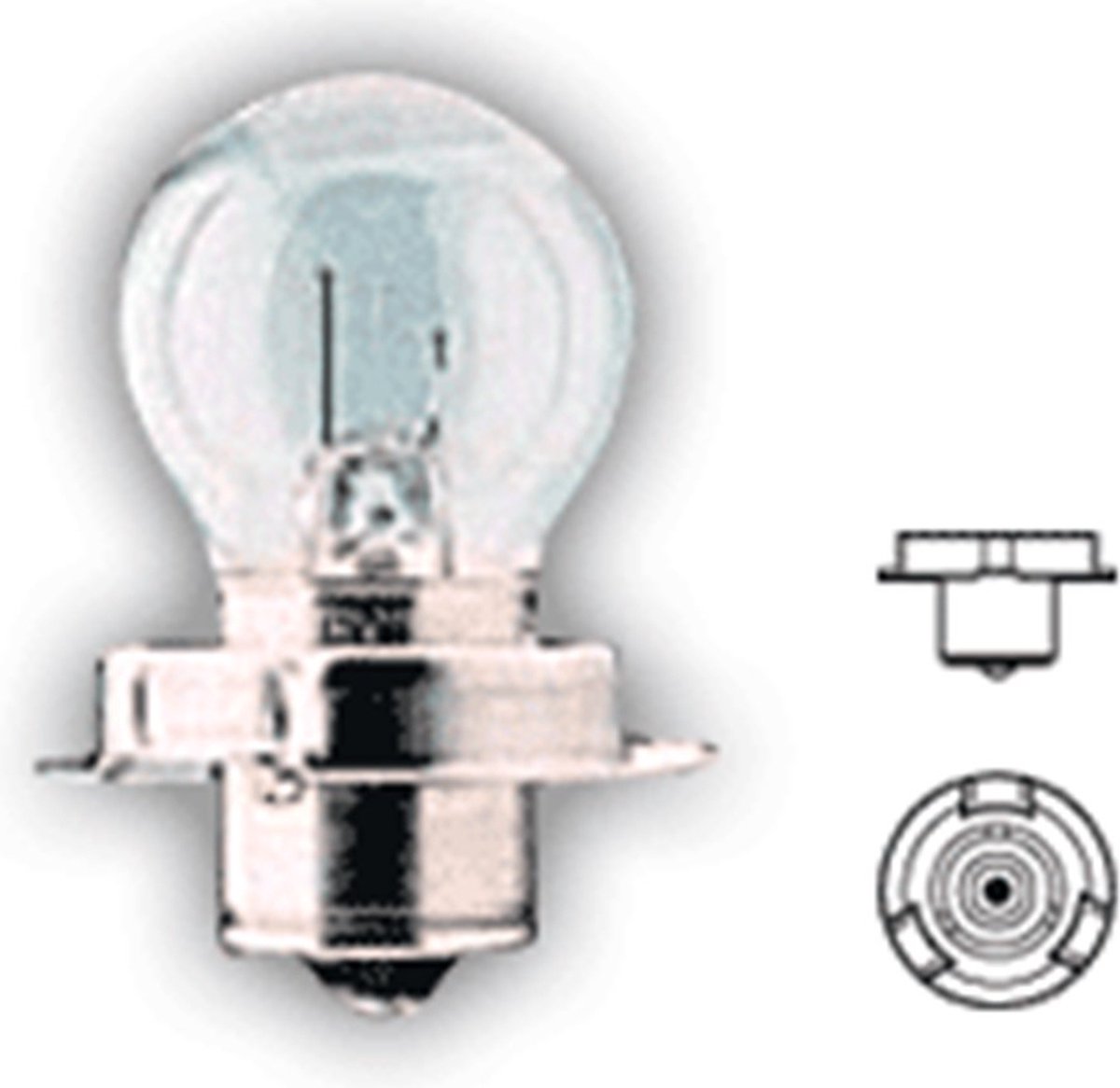 Neglin - Bromfietslamp 6V - 15W - P26s