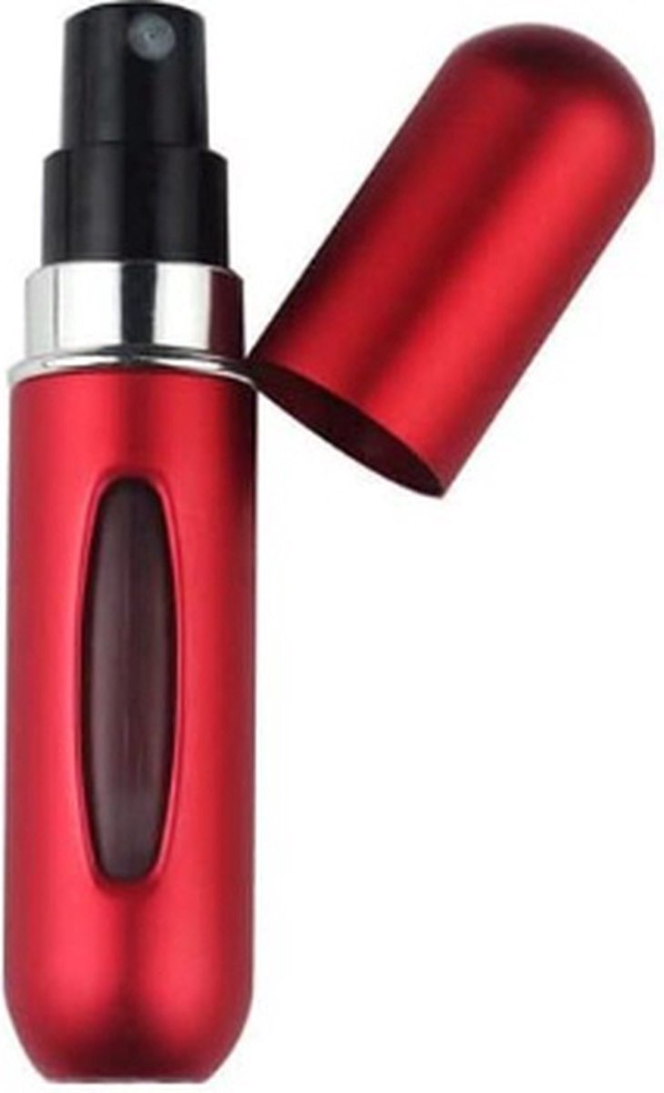 *** Mini-Parfum-Flesje-Lipstick-Formaat-Navulbare-Verstuiver- Rood - van Heble® ***