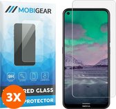 Mobigear Screenprotector geschikt voor Nokia 3.4 Glazen | Mobigear Screenprotector - Case Friendly (3-Pack)
