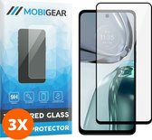 Mobigear Screenprotector geschikt voor Motorola Moto G62 Glazen | Mobigear Premium Screenprotector - Case Friendly - Zwart (3-Pack)