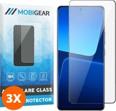 Mobigear Screenprotector geschikt voor Xiaomi 13 Glazen | Mobigear Premium Screenprotector - Case Friendly - Zwart (3-Pack)