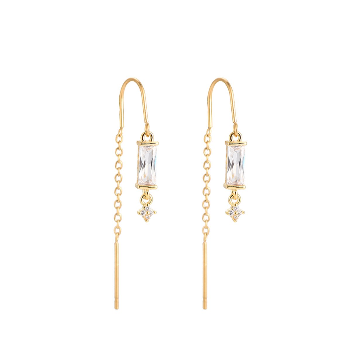 Dottilove- oorbellen- oorbellen dames- oorhangers- Gold plated