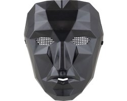 plastiek masker gezicht zwart Squid game