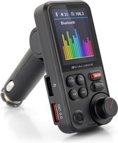 Transmetteur FM Bluetooth Caliber - Kit Voiture Mains Libres pour Appeler et Écouter de la Musique - USB et SD(PMT566BT)