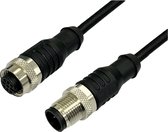 BKL Electronic 2702005 Câble de connexion capteur/actionneur M12 Nombre de broches: 4 Couplage, droit 10 m 1 pièce(s)