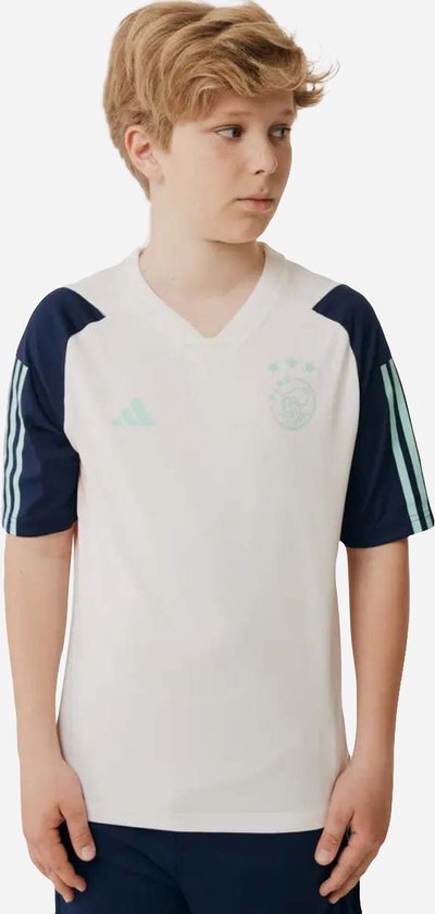 adidas - Ajax Amsterdam Tiro 23 Training Voetbalshirt Kids Core White Maat 140 - adidas