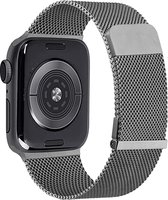 RVS | Milanese Vervangende Smartwatch Band | Stalen Magnetische Horlogeband | Stalen Bandvervanging van Roestvrij staal | Horlogeband Accessoires | Geschikt Voor Apple Watch | 38mm / 40mm /41mm | Donker Grijs