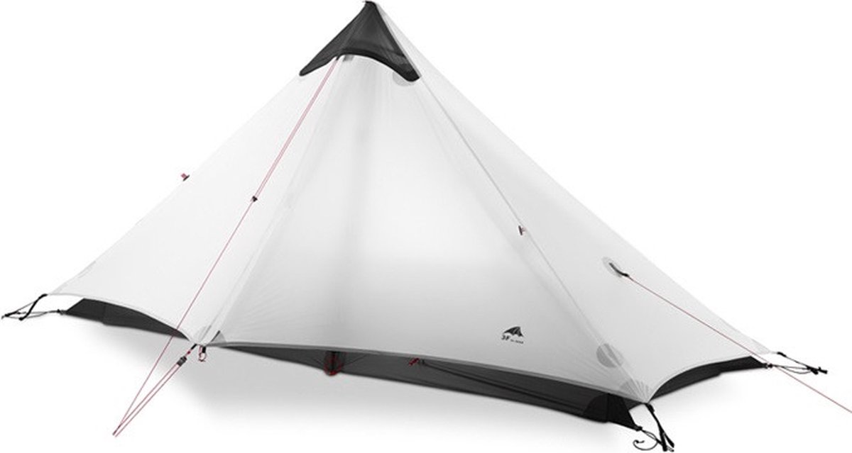 3F UL GEAR® Lanshan 1-persoons Tent - Ultra Lichtgewicht - 4 seizoenen trekking tent - Waterdicht - Kampeertent - Kamperen - Dubbeldaks trekkerstent - Hiking & Wandelen