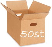 Boîte de déménagement avec poignées 50 pièces LARGE Carton 800 x 400 x 600 mm Boîtes de déménagement en carton double Golf Brown Box 80 x 40 x 60 cm boîte de rangement STURDY karton 5 couches 620g/ m2