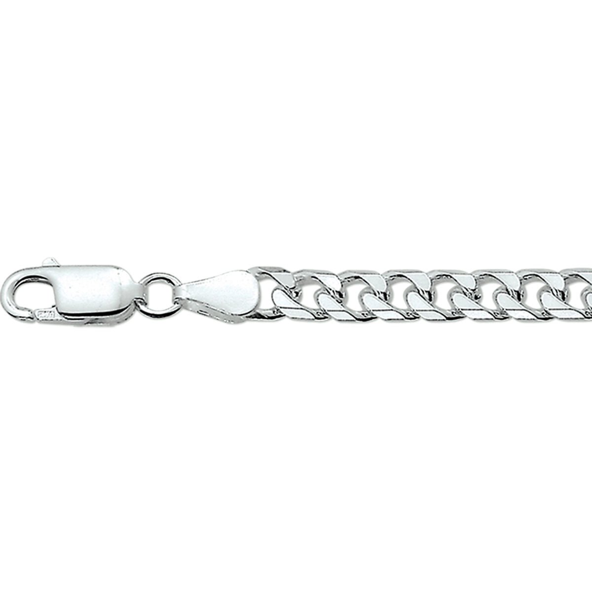 Zilveren gourmet ketting 1001775