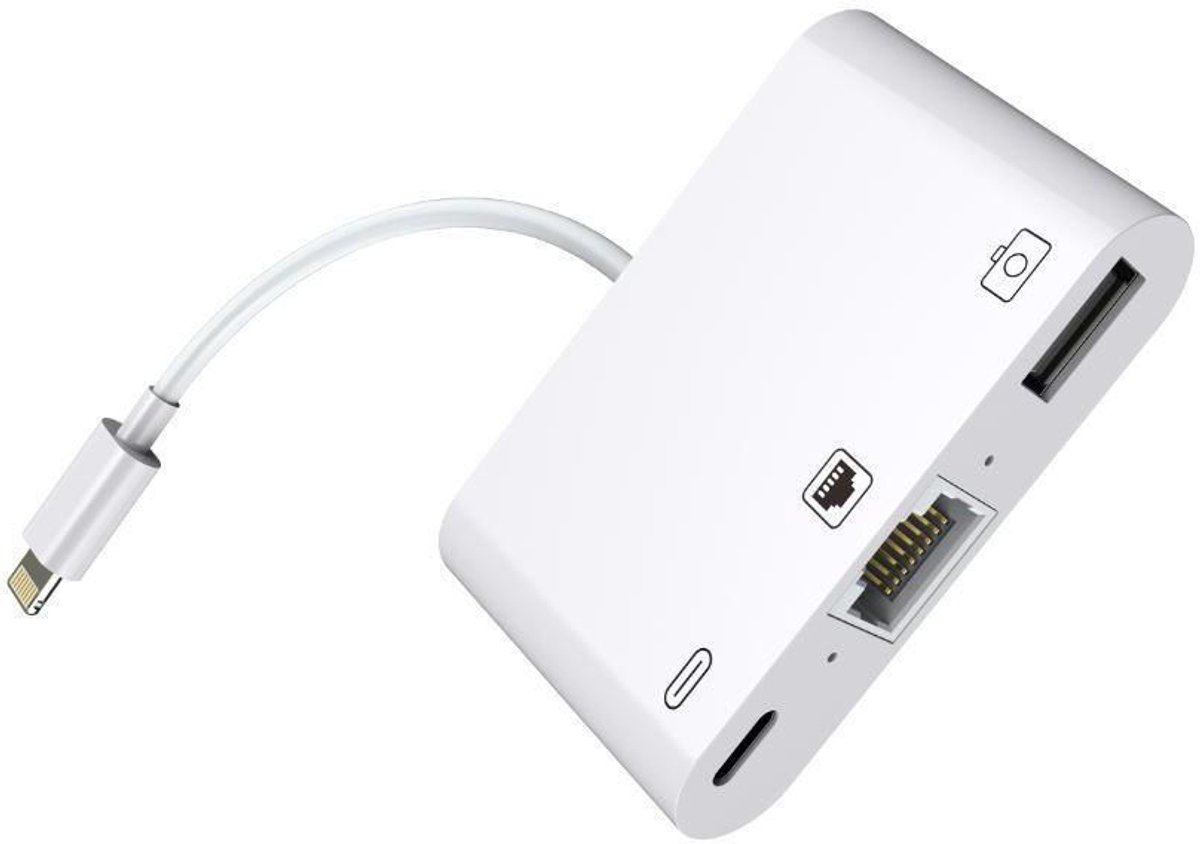 Microconnect W125648613 RJ45, Lightning, USB Lightning Hub Wit