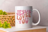 Mok Jesus Loves You - God - Jesus - Blessed - Faith - God is Good - Holy Spirit - Jesus Love you - Church - Kerk - Gift - Cadeau