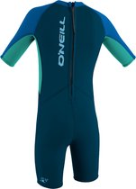 O'Neill Peuter Reactor 2mm Rug Ritssluiting Shorty Wetsuit -