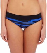 Seafolly - Fastlane - Blue Ray - bas de bikini - rayé noir/bleu - taille 38 / M