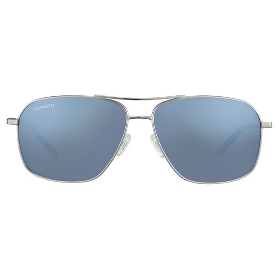 Serengeti Dorwinn SS578002 Shiny Silver Polarized 555nm Blue