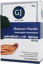 Gj Global Herbs - Shatavari Poeder - Voedingssupplement - 3x 50 g