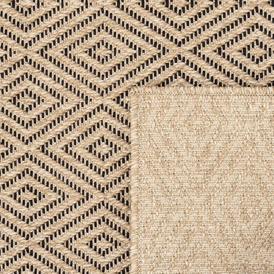 Waterdicht buitentapijt, wasbare en slijtvaste rechthoekige mat met geometrische motieven, verdikt antislip dektapijt voor terrassen Waterdicht buitentapijt, wasbare en slijtvaste rechthoekige mat met geometrische motieven, verdikt antislip dektapijt voor terrassen